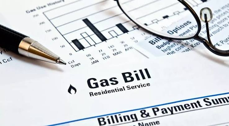 Factură gaz natural, document consum cost și plată cu grafic utilizare