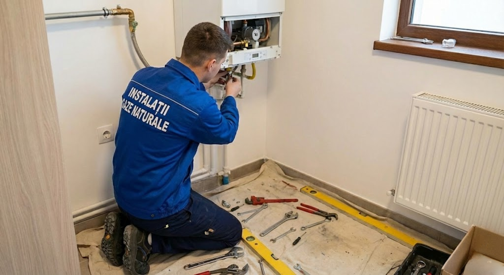 Montare centrală termică